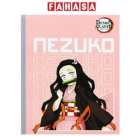 Tập Dán Gáy Demon Slayer - 4 Ô Ly Ngang - 96 Trang 70gsm - Thiên Long NB-111/DS - Nezuko