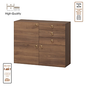 Hình ảnh [Happy Home Furniture] WESLEY, Tủ đựng đồ 3 ngăn kéo- 3 ngăn cửa mở,  90cm x 30cm x 70cm ( DxRxC), TCM_017