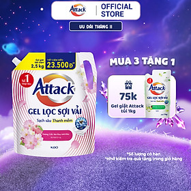 Gel Giặt Attack Hương Giấc Mơ Hoa Anh Đào Túi 2.5Kg