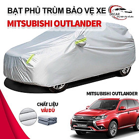 Bạt phủ xe ô tô 3 lớp thông minh, chất liệu vải dù oxford cao cấp, áo trùm bảo vệ xe Mitsubishi Outlander 