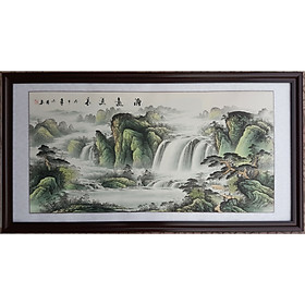 Tranh thuỷ mặc viTài Lộc lưu trường