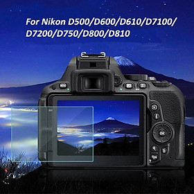 Bảo vệ màn hình LCD kính cường lực cho máy ảnh Nikon D500/D600/D610/D7100/D7200/D750/D800/D810