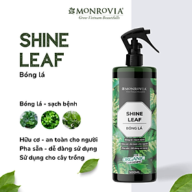 Phân bón hữu cơ BÓNG LÁ MONROVIA pha sẵn giúp lá cây khỏe mạnh, xanh bóng, dành cho cây trồng dung tích 500ml