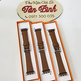 Dây da sần màu nâu cực đẹp dành cho applewatch