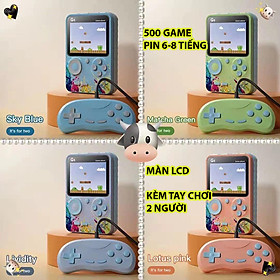 Mua Máy chơi game 4 nút mini cầm tay cao cấp  sẵn 500 game  màn hình LCD  kèm tay cầm 2 người chơi  pin dung lượng 6-8 tiếng