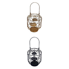 2pcs Iron Coffee Pod Holders Capsule Basket Cookies Organizer Keeper Rack