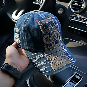 Nón kết, mũ lưỡi trai Diesel phối vải jeans form chuẩn thời trang đường phố siêu đẹp (Ảnh thật)