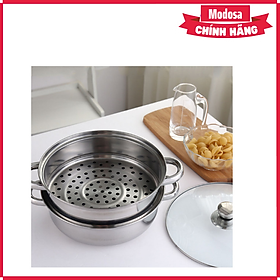 Mua Xửng Hấp 2 Tầng Inox 304 Modosa Dùng Cho Bếp Ga  Bếp Từ (33Cm) - Hàng Chính Hãng