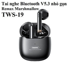 Tai nghe Bluetooth V5.3 nhỏ gọn Remax Marshmallow  TWS-19 _ Hàng Chính hãng