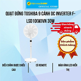 Quạt cây Toshiba 9 cánh DC inverter F-LSD10(W)VN 30W - Hàng Chính Hãng