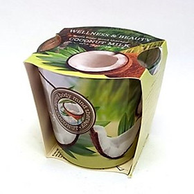 Mua Ly nến thơm Bartek Candles BAT1599 Wellness & Beauty Coconut Milk 115g (Hương dừa)