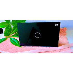 Công tắc cảm ứng thông minh Evismart, mặt kính cường lực, 1 nút bấm, màu trắng hoặc đen, sử dụng sóng wifi, điều khiển từ xa qua app Tuya