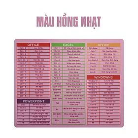 Mua Lót chuột phím tắt văn phòng (Bản Việt Hóa) Excel  Office  Powerpoint kích thước 26x21cm cực tiện dụng