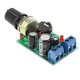 LM386 0.5-10W Audio Power Amplifier Module DC 3-12V Stereo Amp Board, DIY Sound System Component