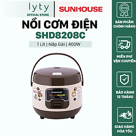 Hàng Chính Hãng Nồi cơm điện mini SUNHOUSE 1L SHD8208C