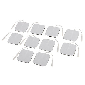 10pcs Replacement Massage Pads for Massagers Electrode Pad 2x2Inch