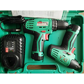 Bộ combo máy khoan và máy siết vít dùng pin DCA ADKIT01