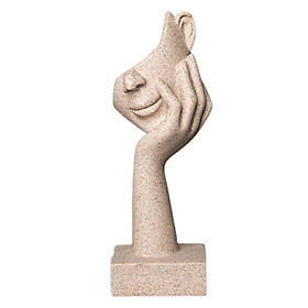 Abstract Art Figurine European Ornament Resin Statue for Desktop Office Home
