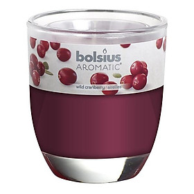 Ly nến thơm Bolsius Wild Cranberry BOL7846 295g Hương việt quất hoang dã