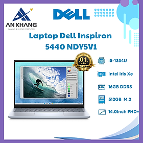 Mua Laptop Dell Inspiron 5440 NDY5V1 (i5 1334U/ 16GB/ 512GB SSD/ 14 inch FHD+/ Win 11/ Office/1Y) - Hàng Chính Hãng - Bảo Hành 12 Tháng