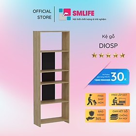 Mua Giá sách bằng gỗ chất lượng cao và tiện dụng SMLIFE Diosp