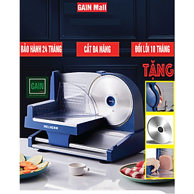 Mua Máy thái thịt  máy thái thịt đông lạnh  máy thái đa năng  máy thái thịt chín  máy thái thịt bò  máy thái củ quả  máy thái bánh mỳ  motor lõi đồng  công suất 200W - Tặng kèm tay mài dao