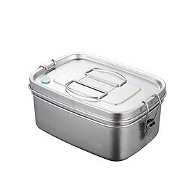 Hộp ăn trưa bằng thép không gỉ hộp bữa trưa có thể tháo rời khoang Bento hộp bữa trưa công suất bữa trưa 1500 ml có thể tái sử dụng được tái sử dụng