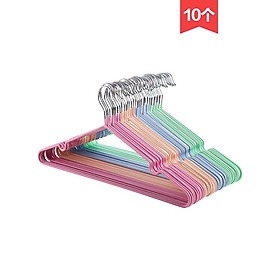 Mua Combo 10 Móc Quần Áo Inox Trẻ Em Dày Cao Cấp Bọc Nhựa Chống Bay Hằn Quần Áo