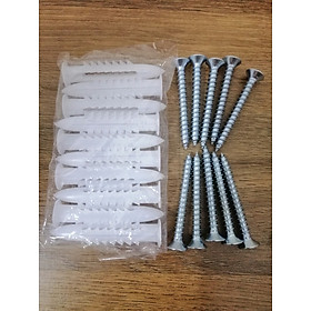 Mua  10 con  Tắc kê nhựa kèm vít đủ kích thước 2P đến 8P