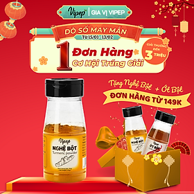 Nghệ Bột Tự Nhiên Vipep Hũ Nhựa 35g - Gia vị Vipep