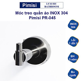 Giá - Móc treo quần áo inox 304 Pimisi PR-045 đơn gắn tường | Hàng chính hãng