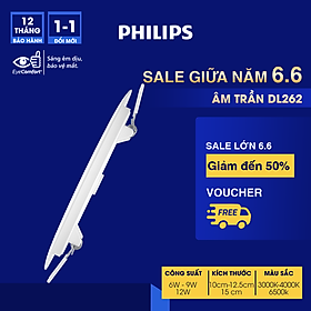Mua Bộ đèn Philips LED âm trần DL262 công suất (6W  9W  12W)