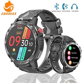 CANMIXS Đồng hồ thông minh cho nam 4G 3ATM Waterpatch smartwatch Oxygen 400mah Bluetooth Gọi Thể thao Đồng hồ thể thao theo dõi người đàn ông