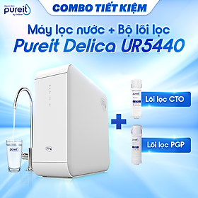 [COMBO TIẾT KIỆM] Máy lọc nước Pureit Delica UR5440 và Lõi lọc CTO, Lõi lọc PGP - Hàng chính hãng