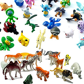Bộ 60 mô hình động vật hoang dã và 24 Pokemon đáng yêu