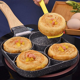 Mua Chảo đá 4 ngăn chống dính làm bánh xèo đổ chả trứng sử dụng trên mọi loại bếp