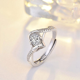 Vòng mở 1 Carat CZ mạ vàng 18K QYP30061