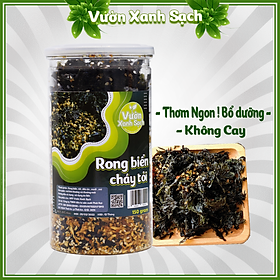 Rong biển cháy tỏi 100G / Không cay không ớt / Thương hiệu Vườn Xanh Sạch
