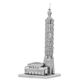Mô Hình Kim Loại 3D Tự Lắp: Tháp Taipei 101 (Đài Loan) - Mô Hình Giải Trí - Xả Stress, Mô Hình Sưu Tầm, Mô Hình Trang Trí, Quà Tặng Mô Hình