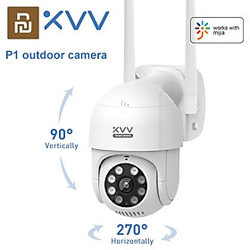 Camera Ngoài Trời Xiaovv 2K Pro 1296P HD Webcam 360 IP Camera Giám Sát An Ninh IP66 Humanoid Mobile Phát Hiện Camera Không Dây Cho Mi Màu sắc: P1 Camera 2K