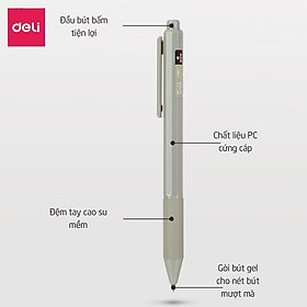 Bút bi dạng gel - Bút bi gel - Ngòi bút 0.5mm - mực Đen - Nét viết trơn tru mực không lem khô nhanh - NS559 (Giao đơn từ 80k)