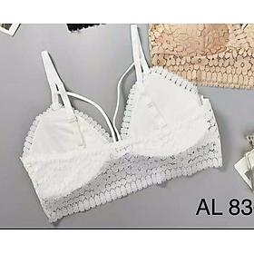 Áo Bra Nữ Ren Hoa Dây Chéo Ngực AL836 – Mềm Mại, Gợi Cảm, Không Gọng