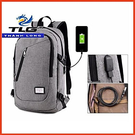 Nhập mã LONGTLG giảm 10% Balo thời trang kèm cổng sạc USB Đồ Da Thành Long TLG 208199