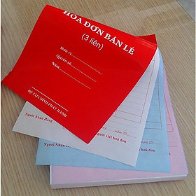 Hóa đơn bán lẻ nhỏ 3 liên