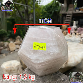 Mua Quả cầu đa giác thạch anh hồng NHA SAN QC1177 giá tốt  chất lượng - 1.3 Kg ((ĐK: 11cm)