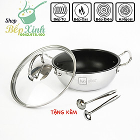 Nồi Kho Cá 3 Đáy Chống Dính 20cm Fivestar ( tặng 2 vá canh)