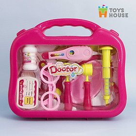 Hộp đồ chơi bác sĩ Toys House 660-17 màu hồng
