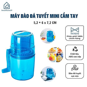 Mua Máy bào đá tuyết mini cầm tay  Máy xay đá bào bằng tay 2 lưỡi bào đá tuyết cực mịn - Chính hãng MINIIN