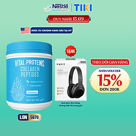 [Tặng Tai nghe] 1 Lon Bột Uống Collagen Cao Cấp Hoa Kỳ Vital Proteins 567G