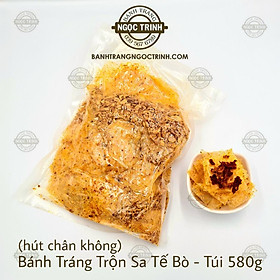 Túi 580 Bánh tráng trộn sa tế bò siêu ngon bánh tráng Ngọc Trinh